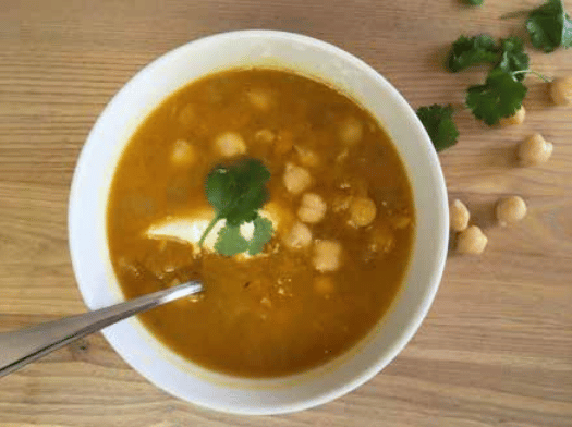 Quick to Make Pumpkin and Chickpea Soup Recipe